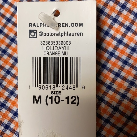 Ralph Lauren button down shirt, Boys size M (10-12), New with Tag - Picture 8 of 9